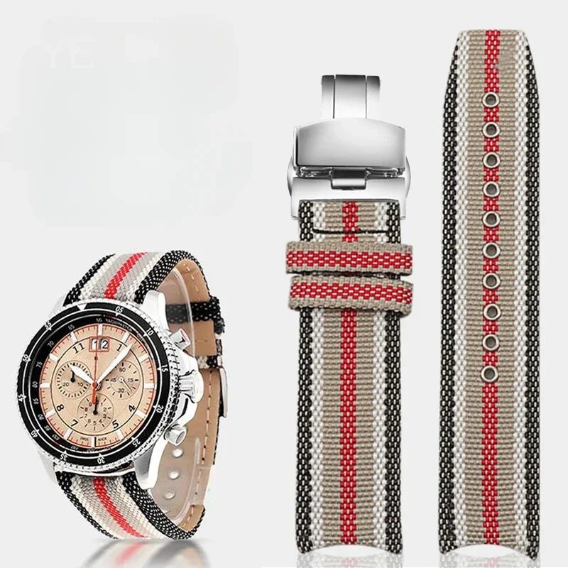Men'S Accessories Burberry - Tkane nylonowe paski do zegarków dla