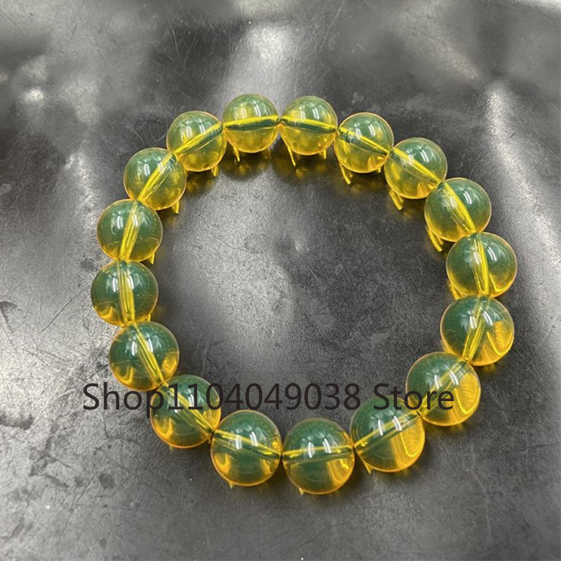 Bead Bracelet Men - Naturalna niebieska bransoletka oczyszczona wodą klasy