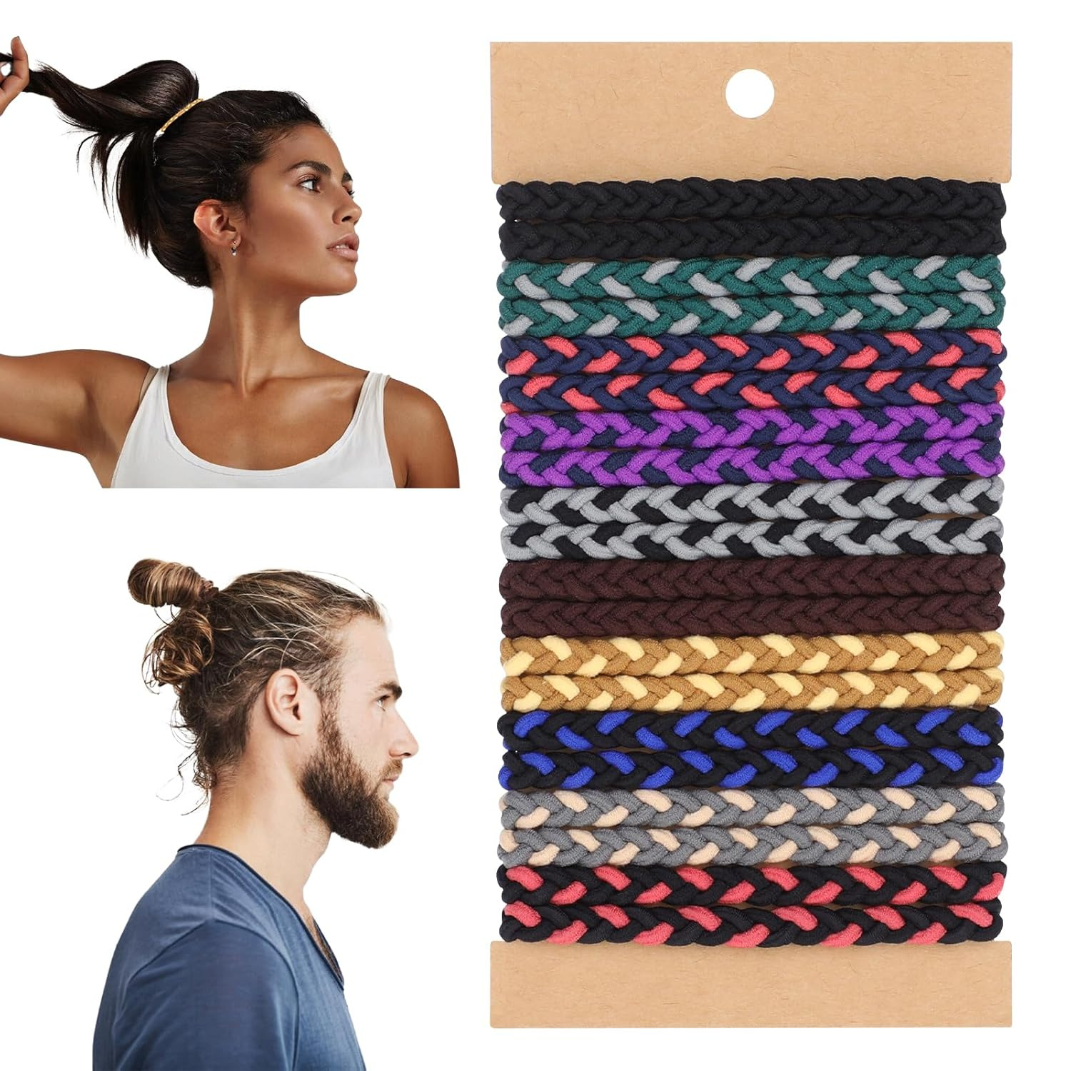 Men'S Accessories Holder - 10 szt. Boho Gumki do Włosów