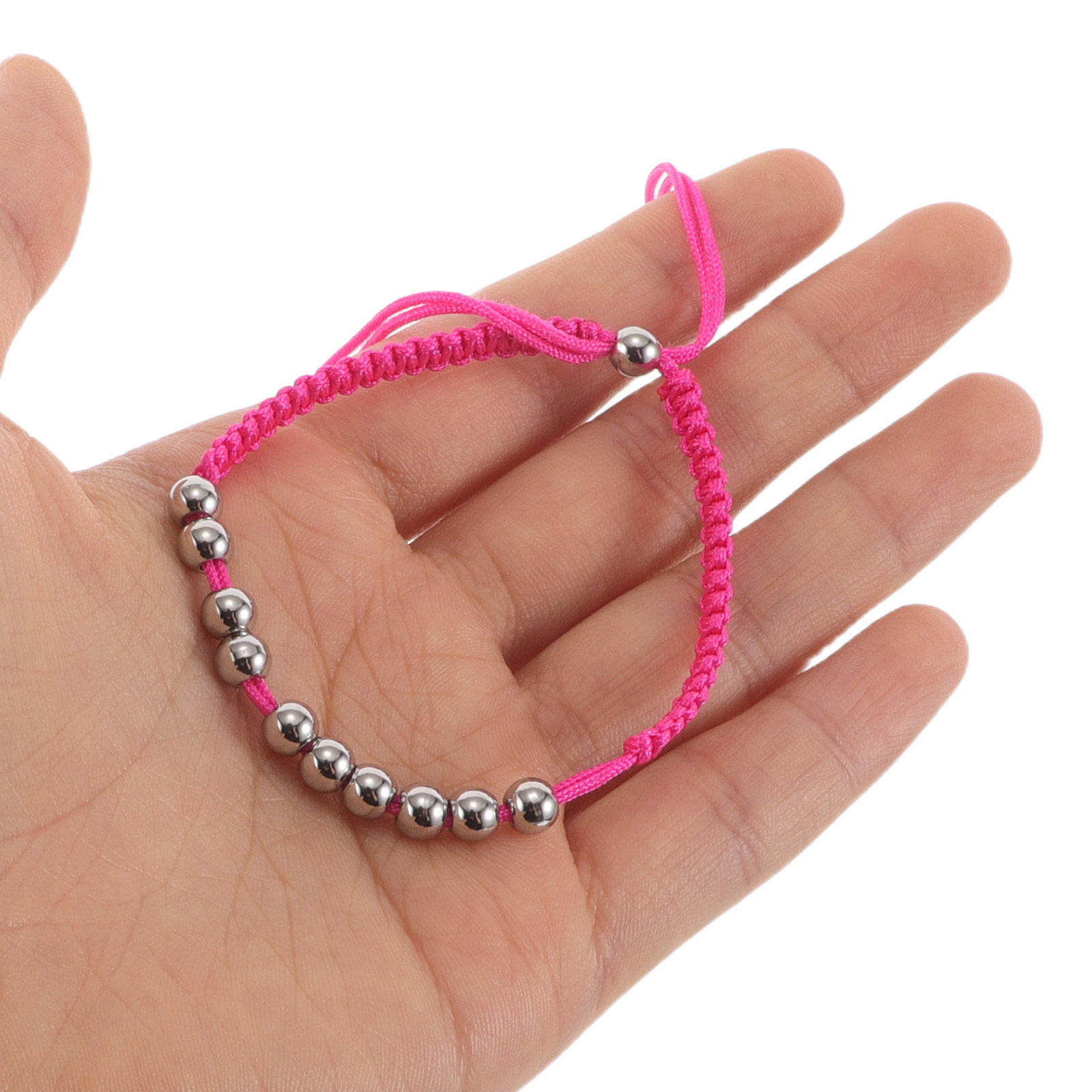 Bead Bracelet Men - 5 szt. stalowych bransoletek z licznikiem