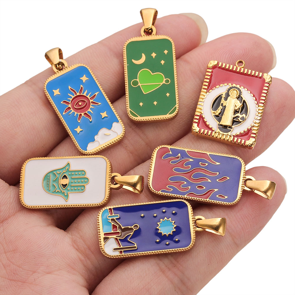 5 szt. Stal Nierdzewna Emaliow – Men Accessories Evil Eye recenzja i cena