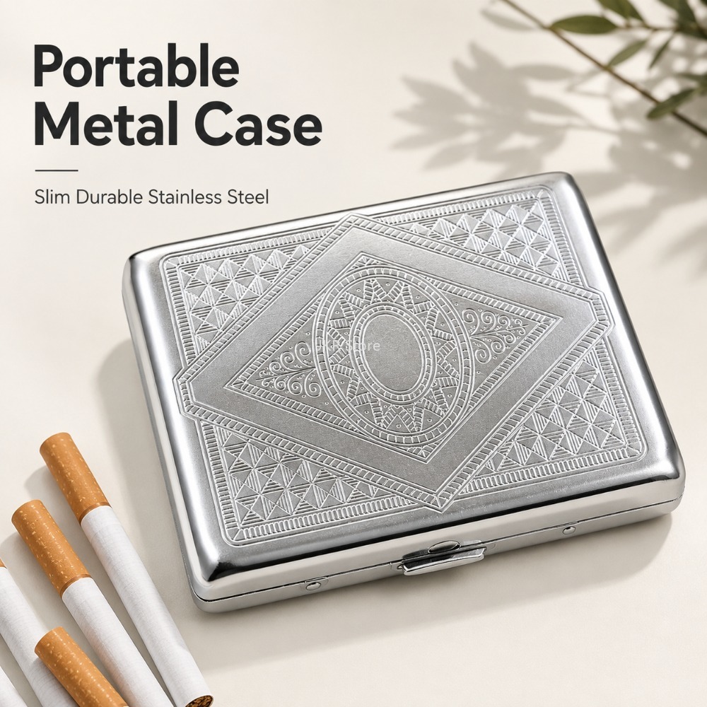 Pudełko na papierosy ze stali  – Men'S Accessories Holder recenzja i cena