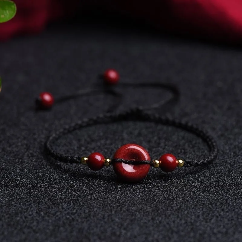 Dostosowane naturalny czerwony – Bead Bracelet Men recenzja i cena