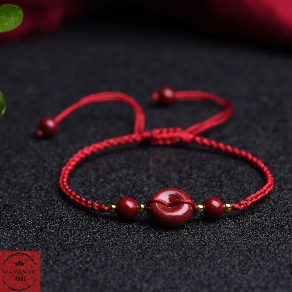 Dostosowane naturalny czerwony – Bead Bracelet Men recenzja i cena