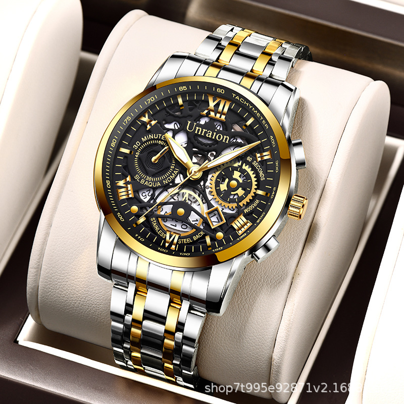 Męski zegarek z odkrytym mecha – Men'S Accessories Display recenzja i cena