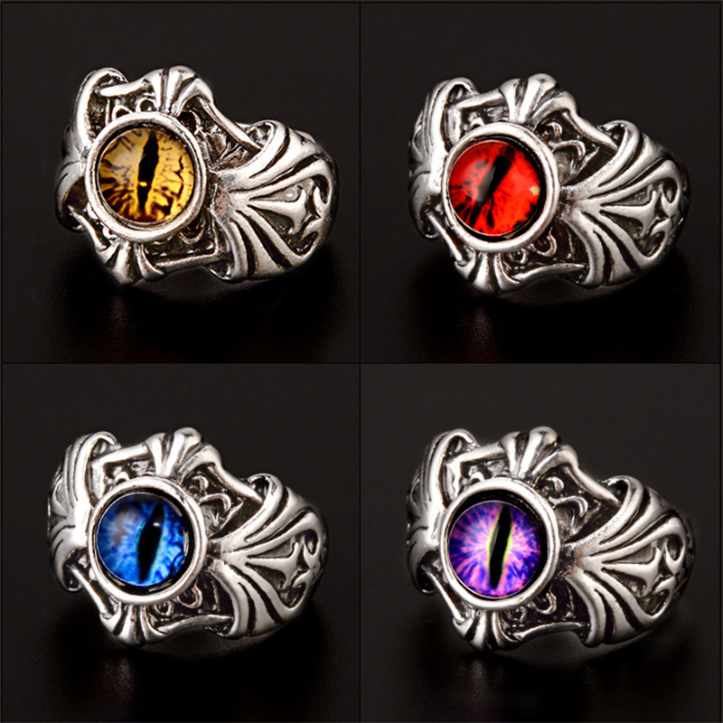 Retro winorośl zła pierścionek – Men Accessories Evil Eye recenzja i cena