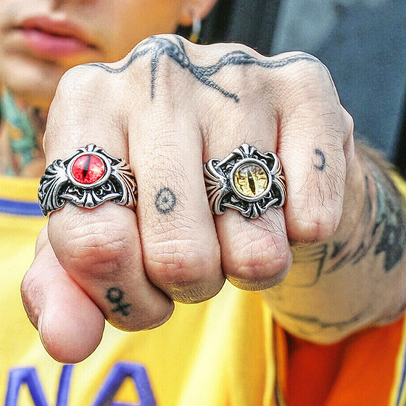 Retro winorośl zła pierścionek – Men Accessories Evil Eye recenzja i cena