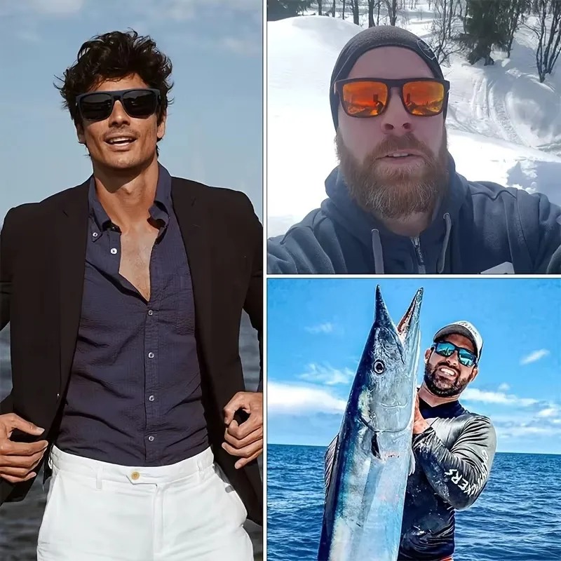 Okulary przeciwsłoneczne kwadr – Sunglasses Polarized Men recenzja i cena