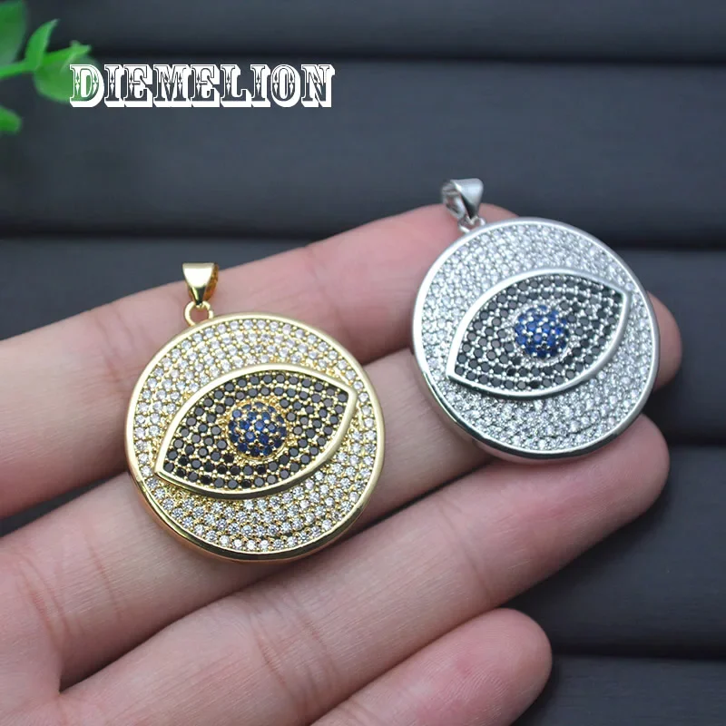 Duży Okrągły Pełny Wisiorek z  – Men Accessories Evil Eye recenzja i cena