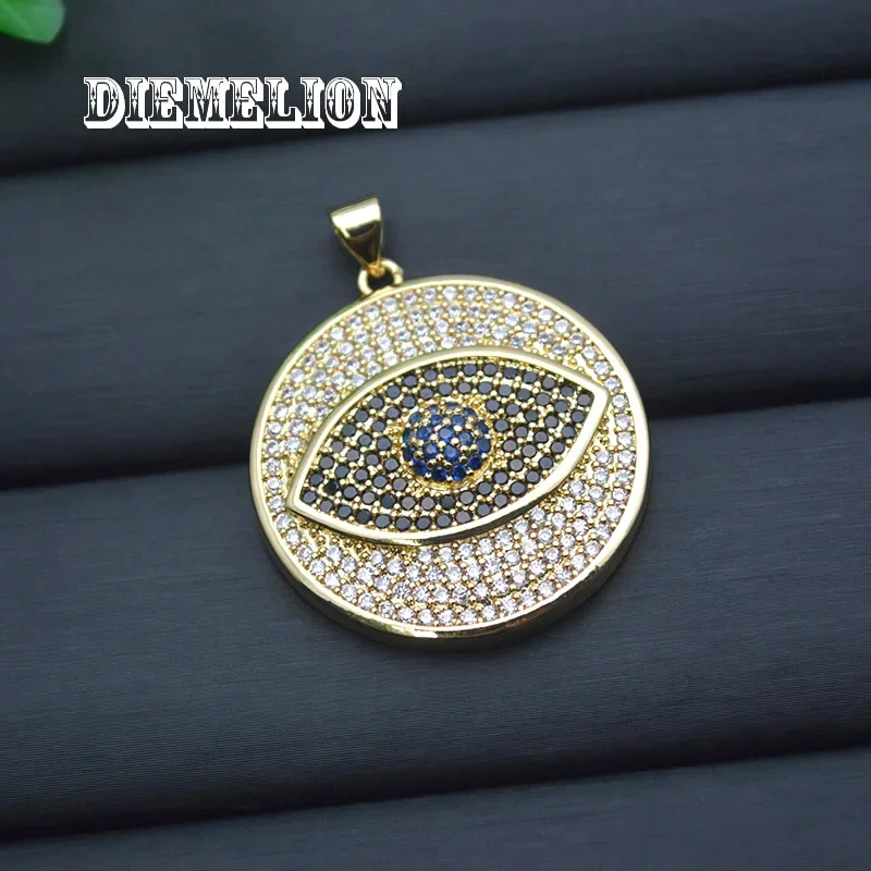 Duży Okrągły Pełny Wisiorek z  – Men Accessories Evil Eye recenzja i cena