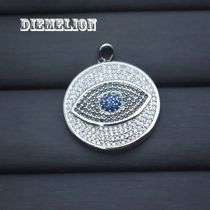 Duży Okrągły Pełny Wisiorek z  – Men Accessories Evil Eye recenzja i cena