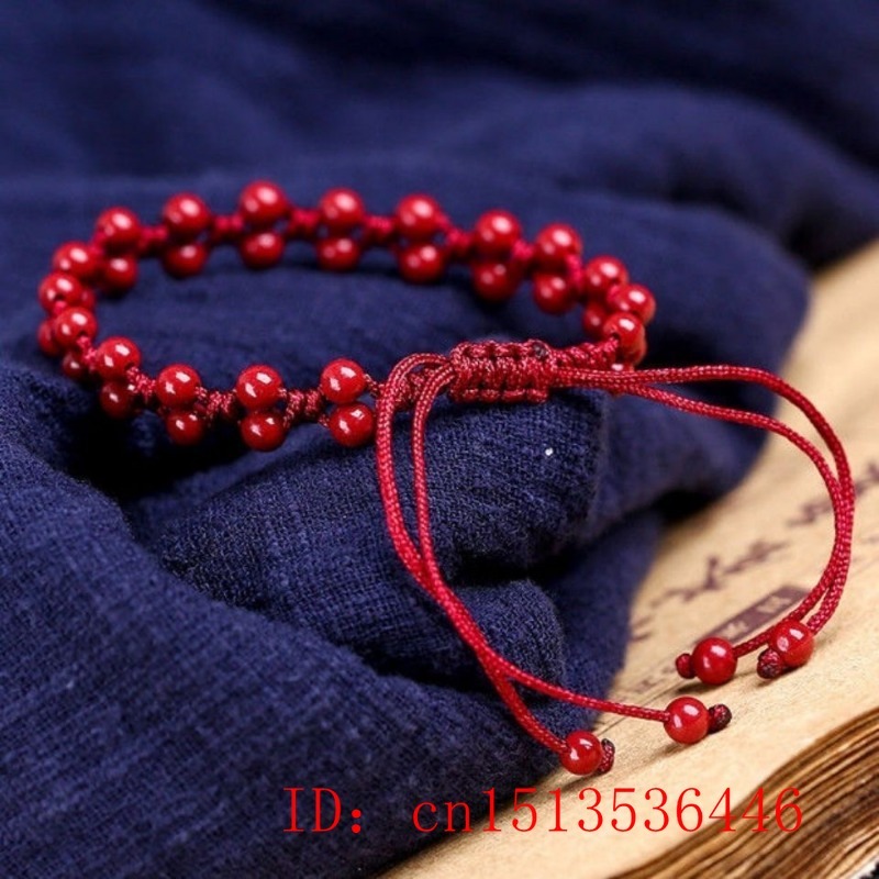Dostosowane naturalny czerwony – Bead Bracelet Men recenzja i cena