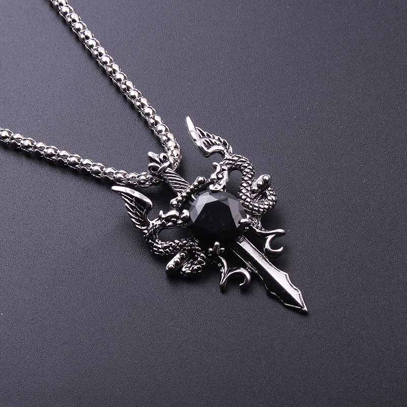Naszyjnik Krzyż z Czarnym Kami – Men'S Accessories And Jewelry recenzja i cena