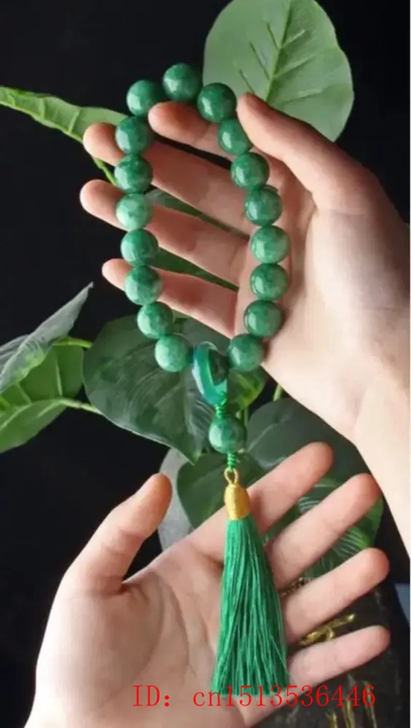 Zielonego jadeitu kamień 12mm  – Bead Bracelet Men recenzja i cena